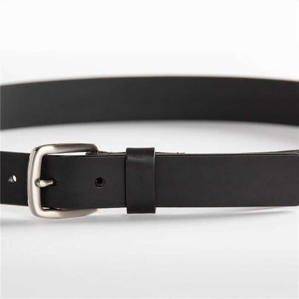 Vano - Zwarte leren riem