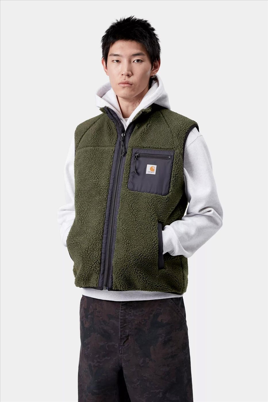 Carhartt WIP - Donkergroene Prentis bodywarmer
