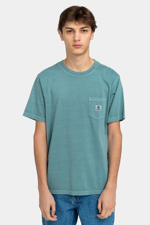 Element - Mintgroene Basic Pocket T-shirt