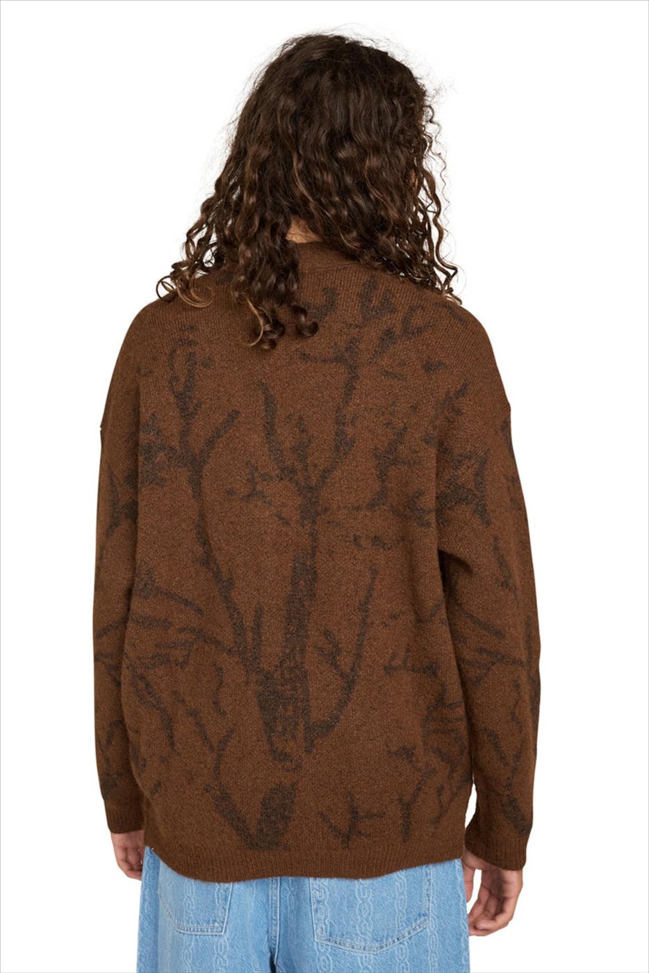 Element - Donkerbruine Bigfoot cardigan