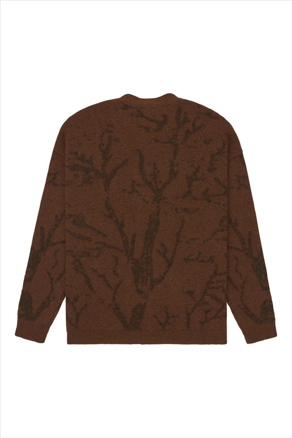Element - Donkerbruine Bigfoot cardigan