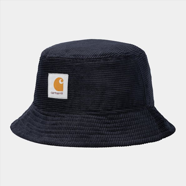 Carhartt WIP - Donkerblauwe Cord bucket hat