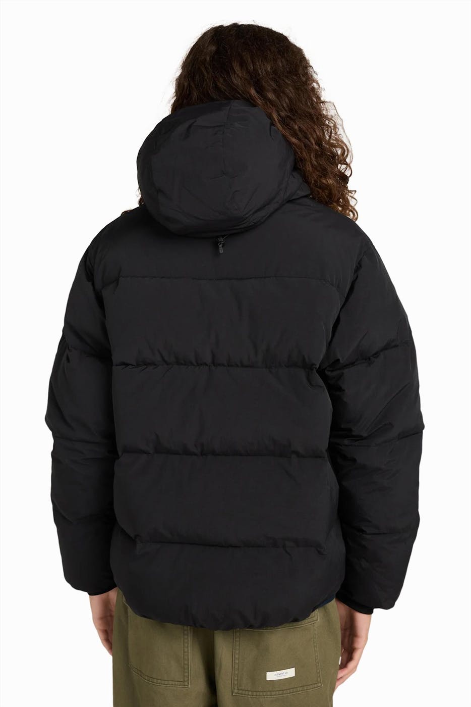 Element - Zwarte Hooded pufferjas