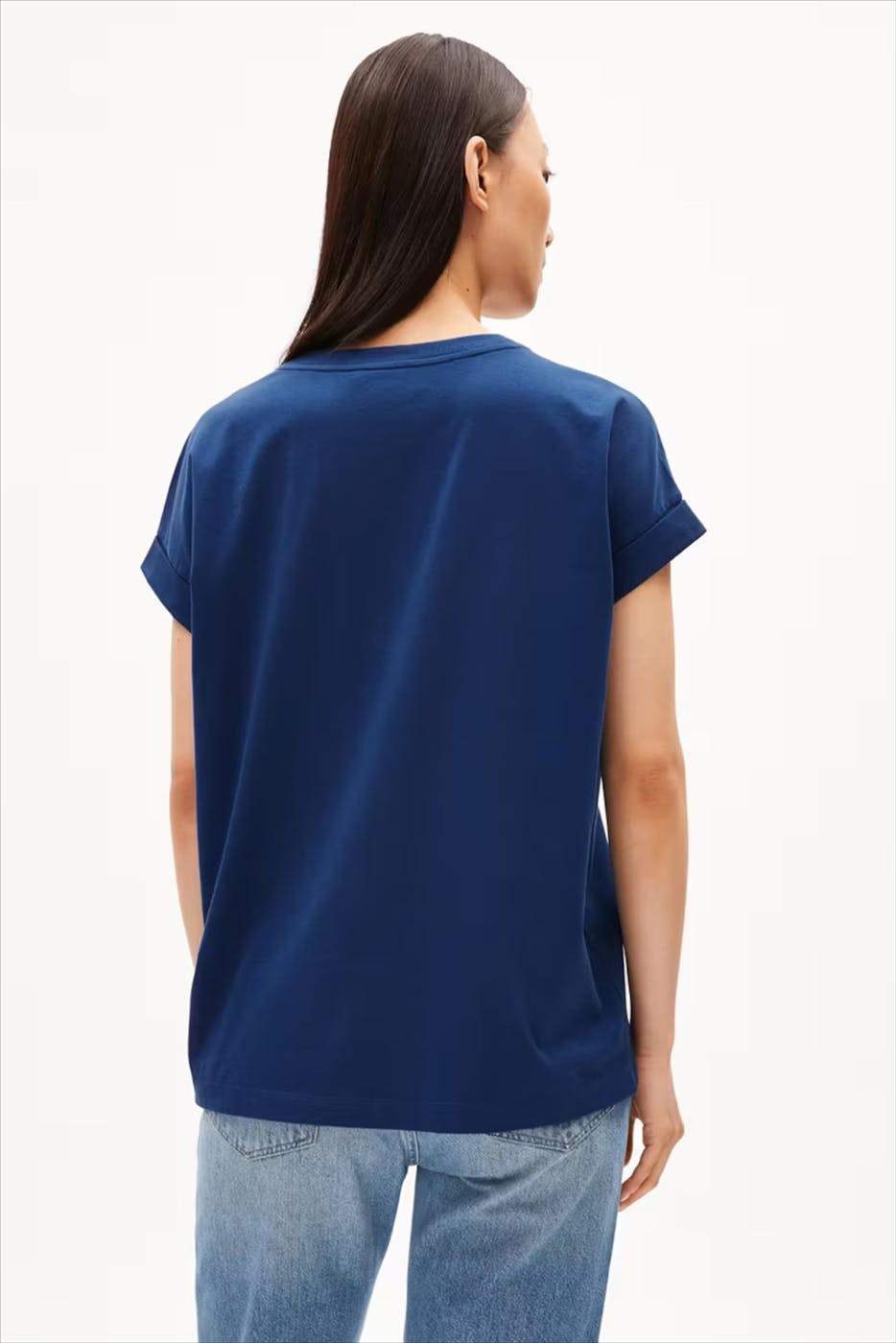 Armed Angels - Donkerblauwe Idaara T-shirt