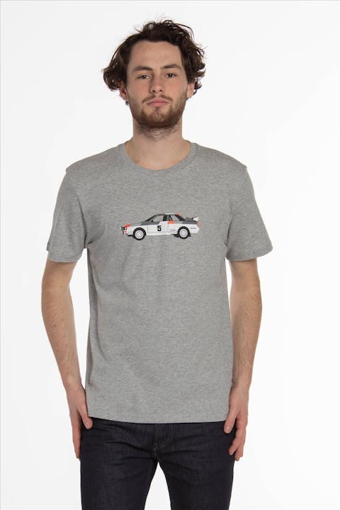 Brooklyn - Grijze 'Piston Club-Audi Quattro' T-shirt