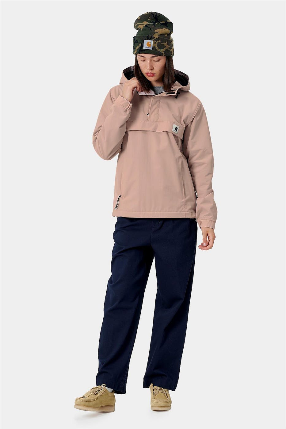 Carhartt WIP - Donkerroze Nimbus pullover jacket