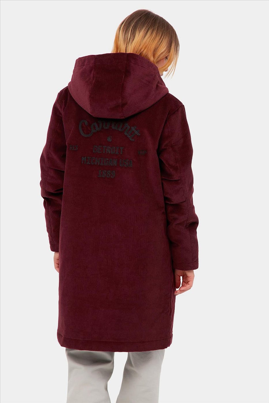 Carhartt WIP - Bordeaux ribfluwelen Dennis Coat