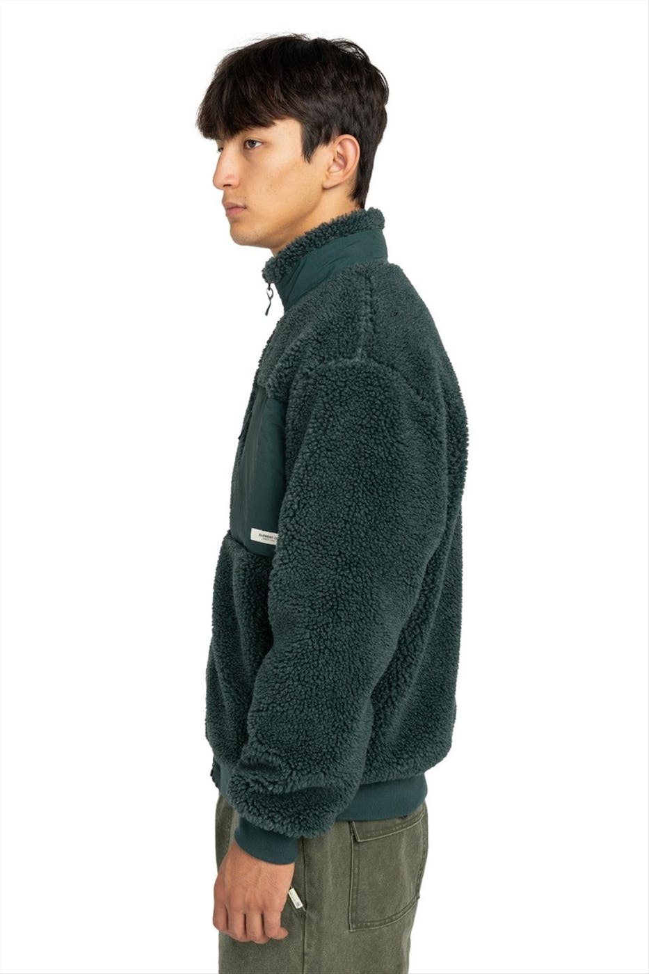 Element - Donkergroene Oak Sherpa jas