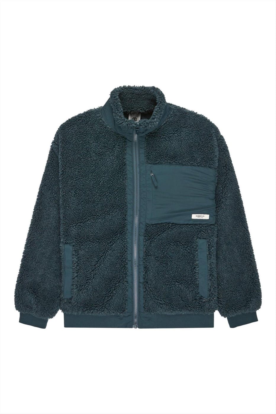Element - Donkergroene Oak Sherpa jas