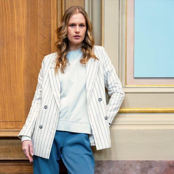 Pepe Jeans London - Ecru Striped blazer