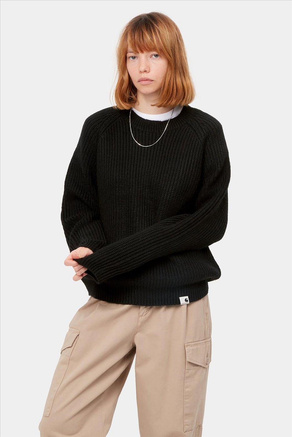 Carhartt WIP - Zwarte Emma raglan trui