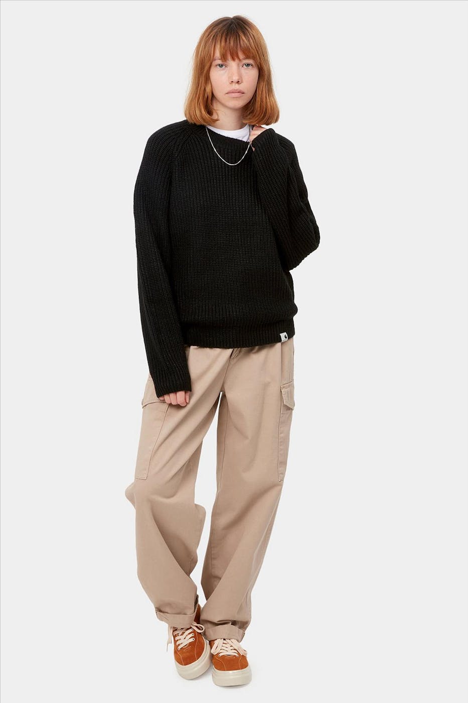 Carhartt WIP - Zwarte Emma raglan trui