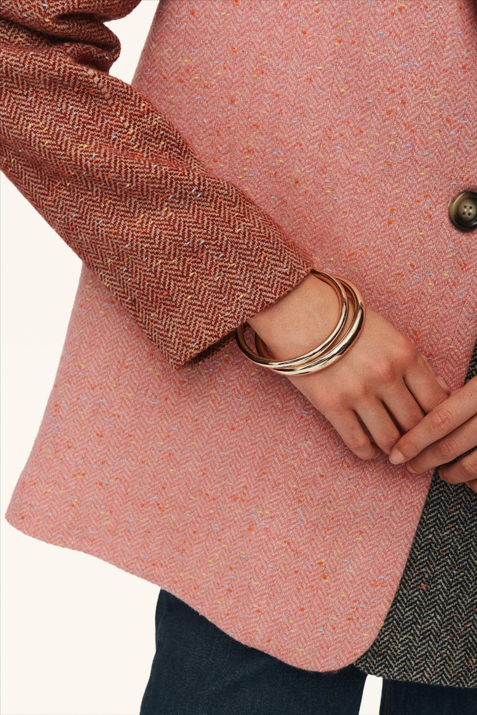 Nümph - Roze-Groen-Zwarte Avey blazer