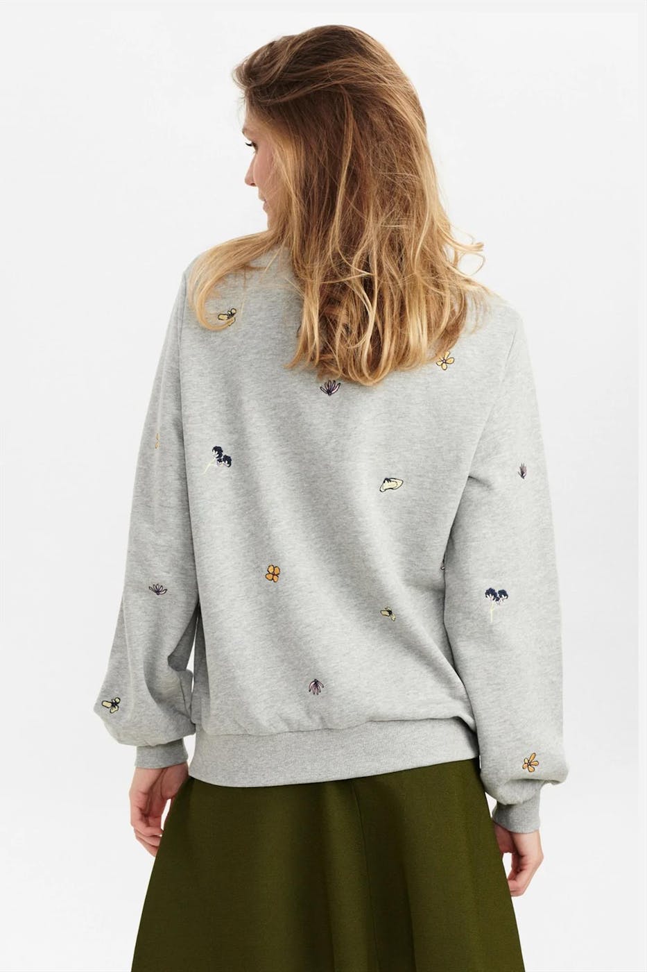 Nümph - Grijze Nubrittany sweater