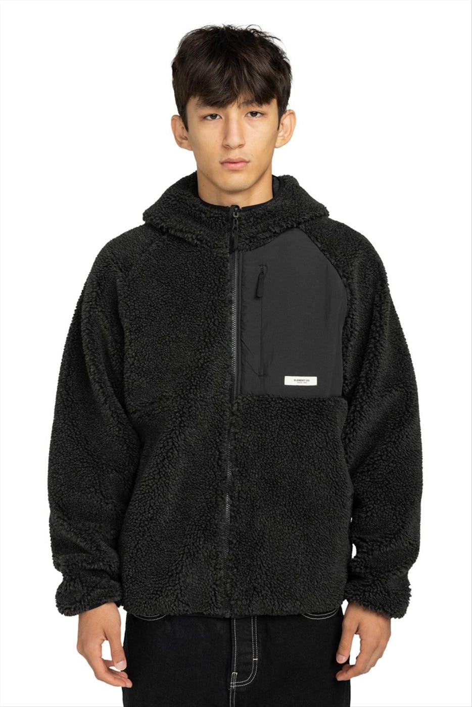 Element - Zwarte Wolfe Reversible Sherpa jas