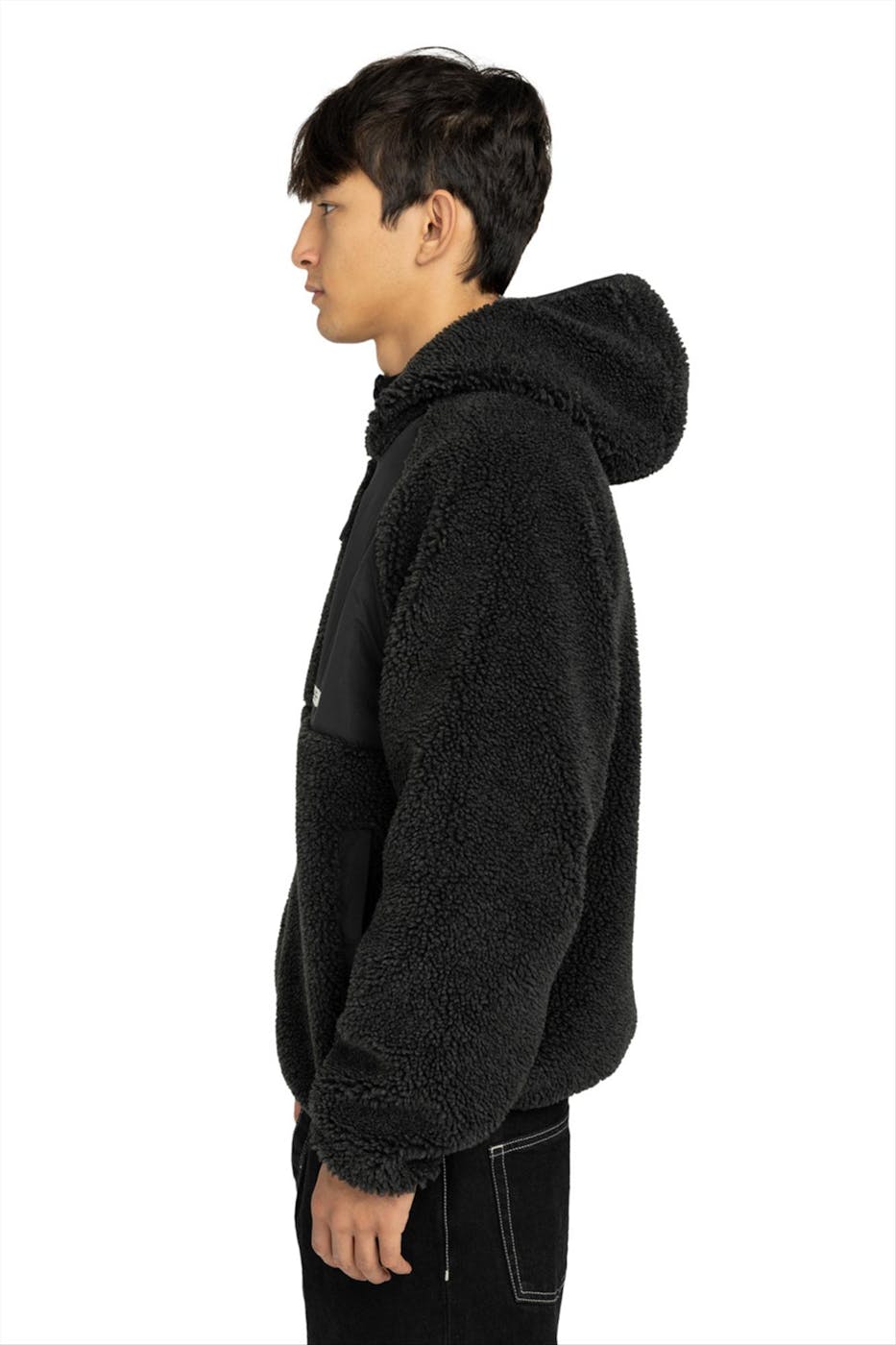 Element - Zwarte Wolfe Reversible Sherpa jas