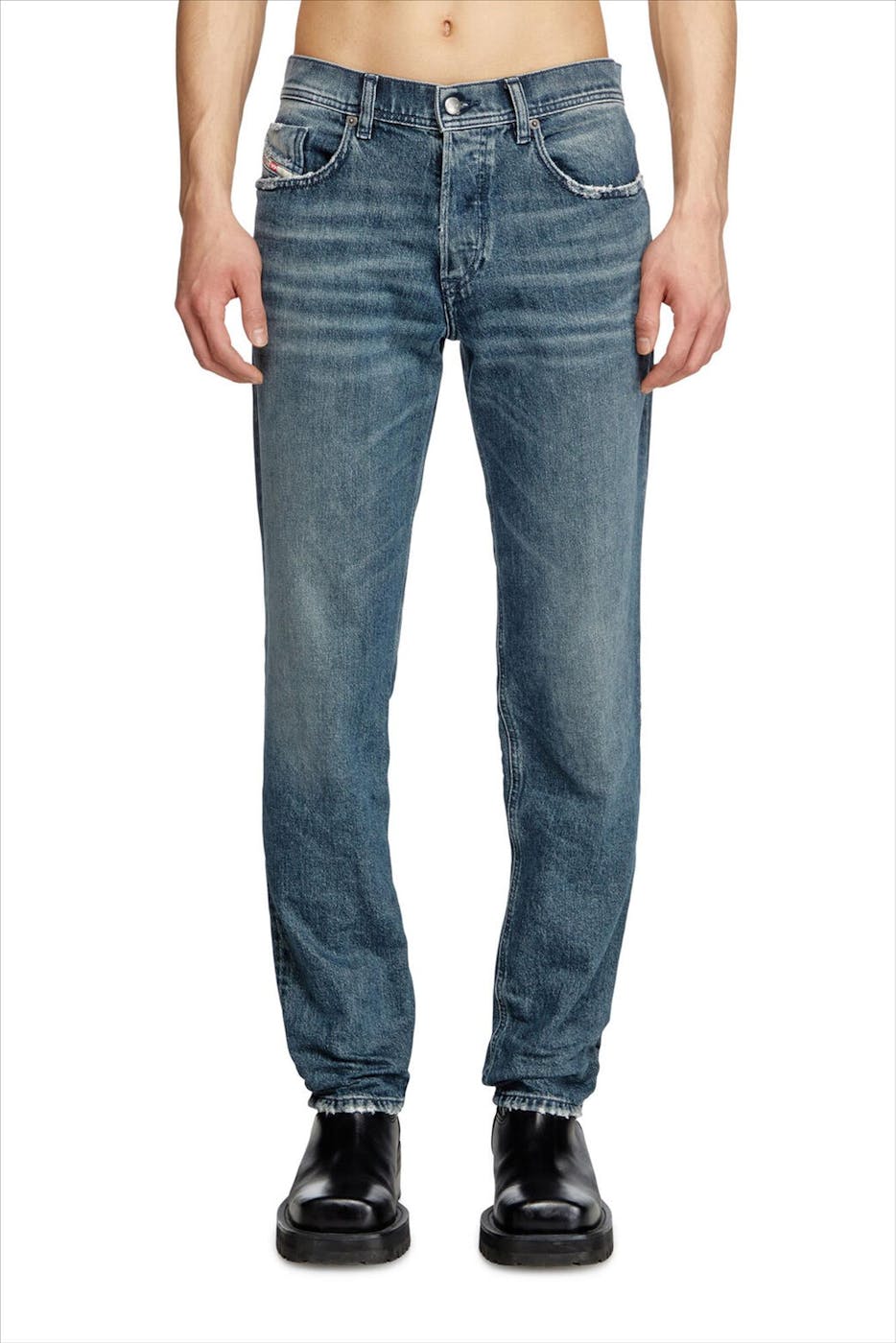 Diesel - Donkerblauwe 2023 D-Finitive tapered jeans