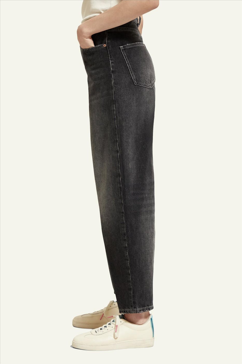 Scotch & Soda - Donkergrijze The Tide Balloon jeans