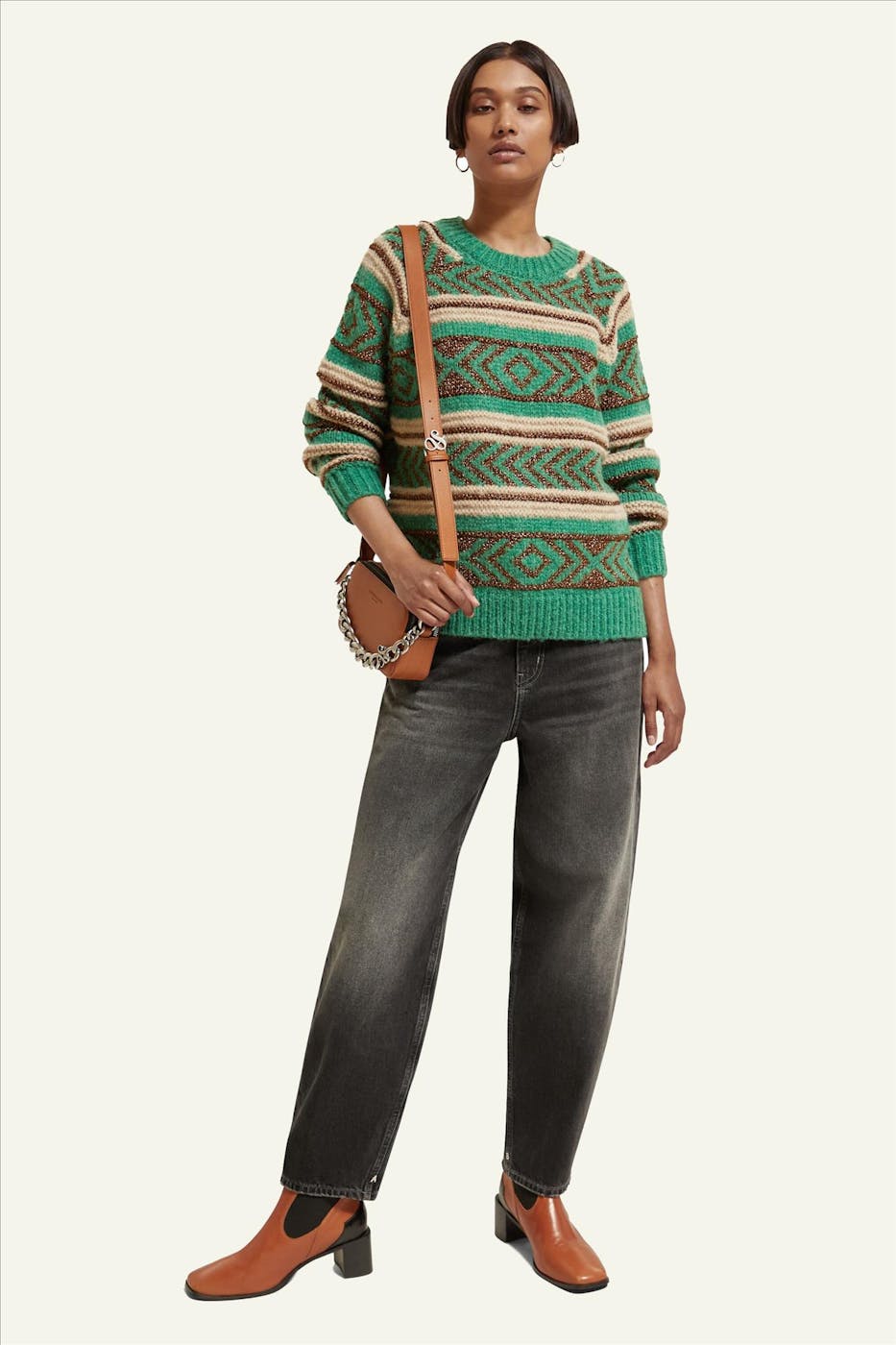 Scotch & Soda - Donkergrijze The Tide Balloon jeans