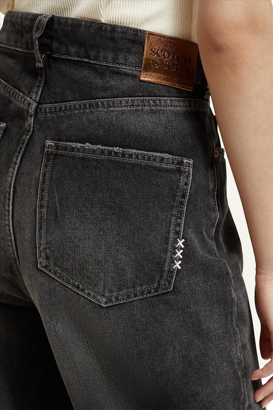 Scotch & Soda - Donkergrijze The Tide Balloon jeans