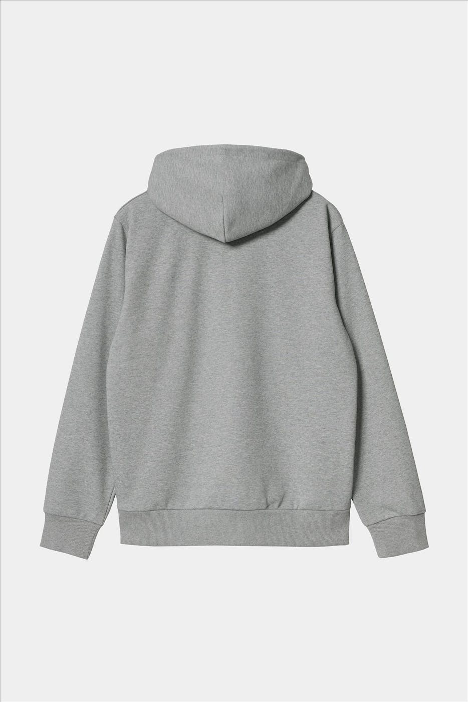Carhartt WIP - Grijze mêlé Hooded Script Embroidery sweater