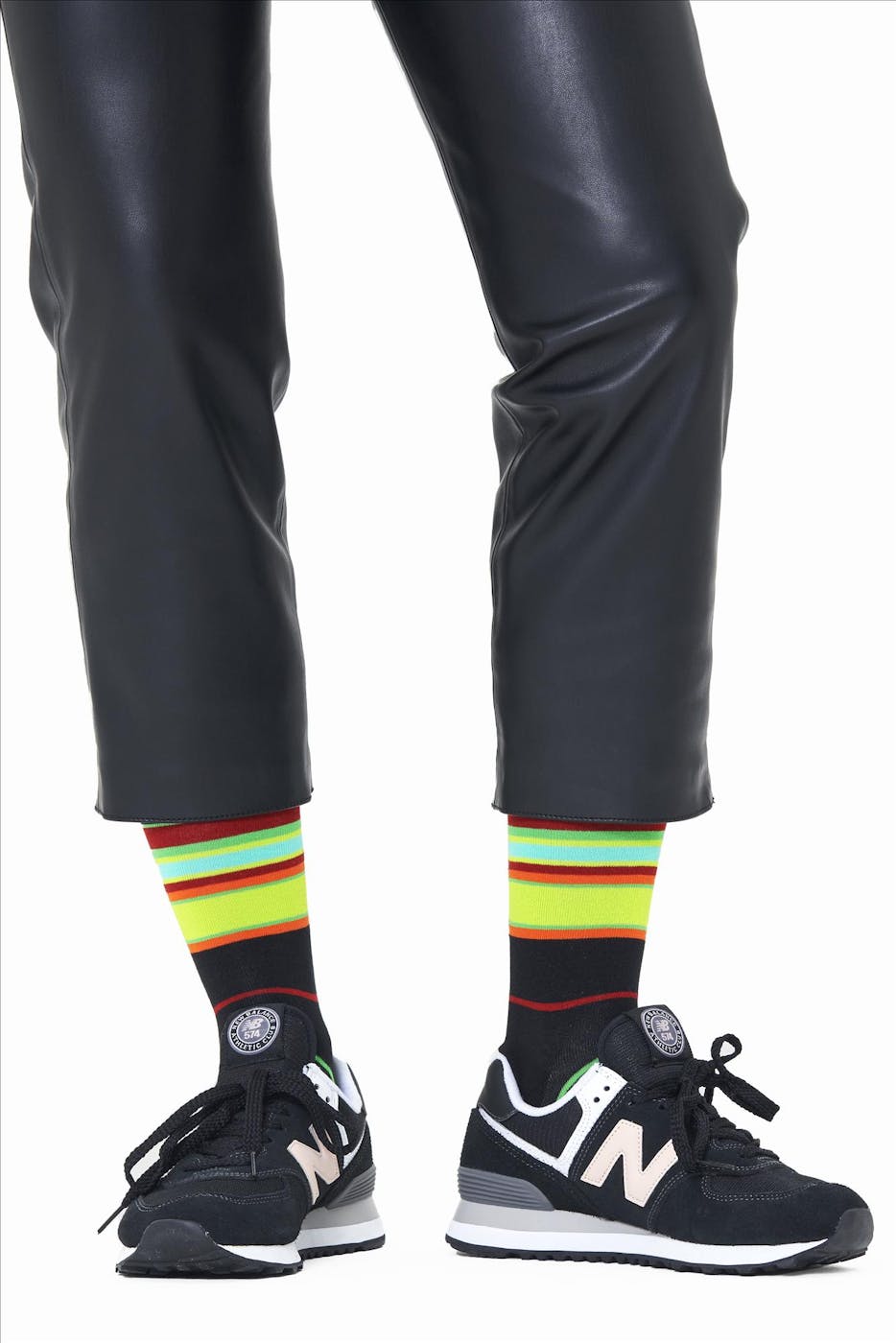 Happy Socks - Zwarte-multicolour Magnetic Fields sokken, maat: 41-46
