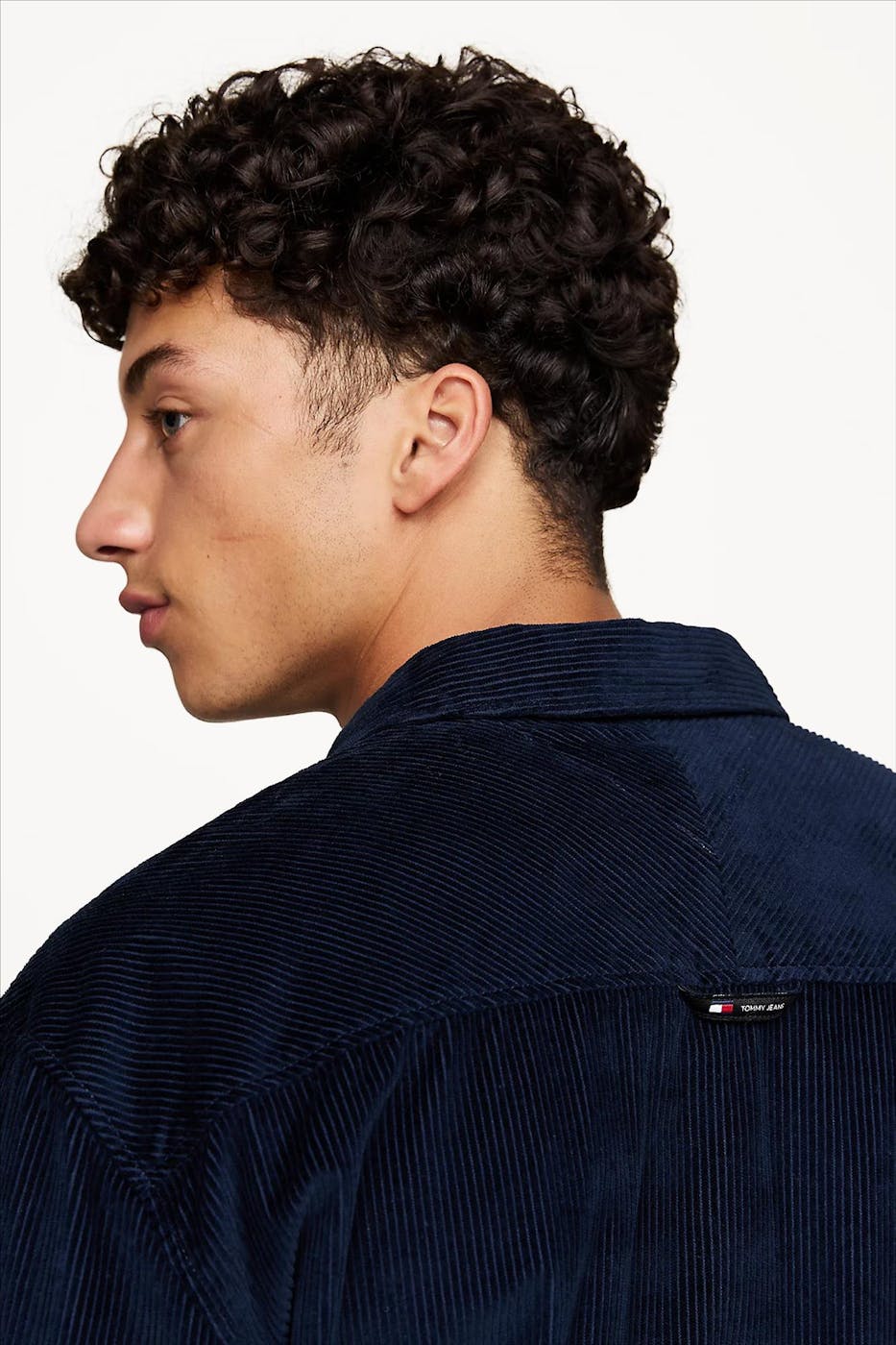 Tommy Jeans - Donkerblauw Relaxed Cord hemd