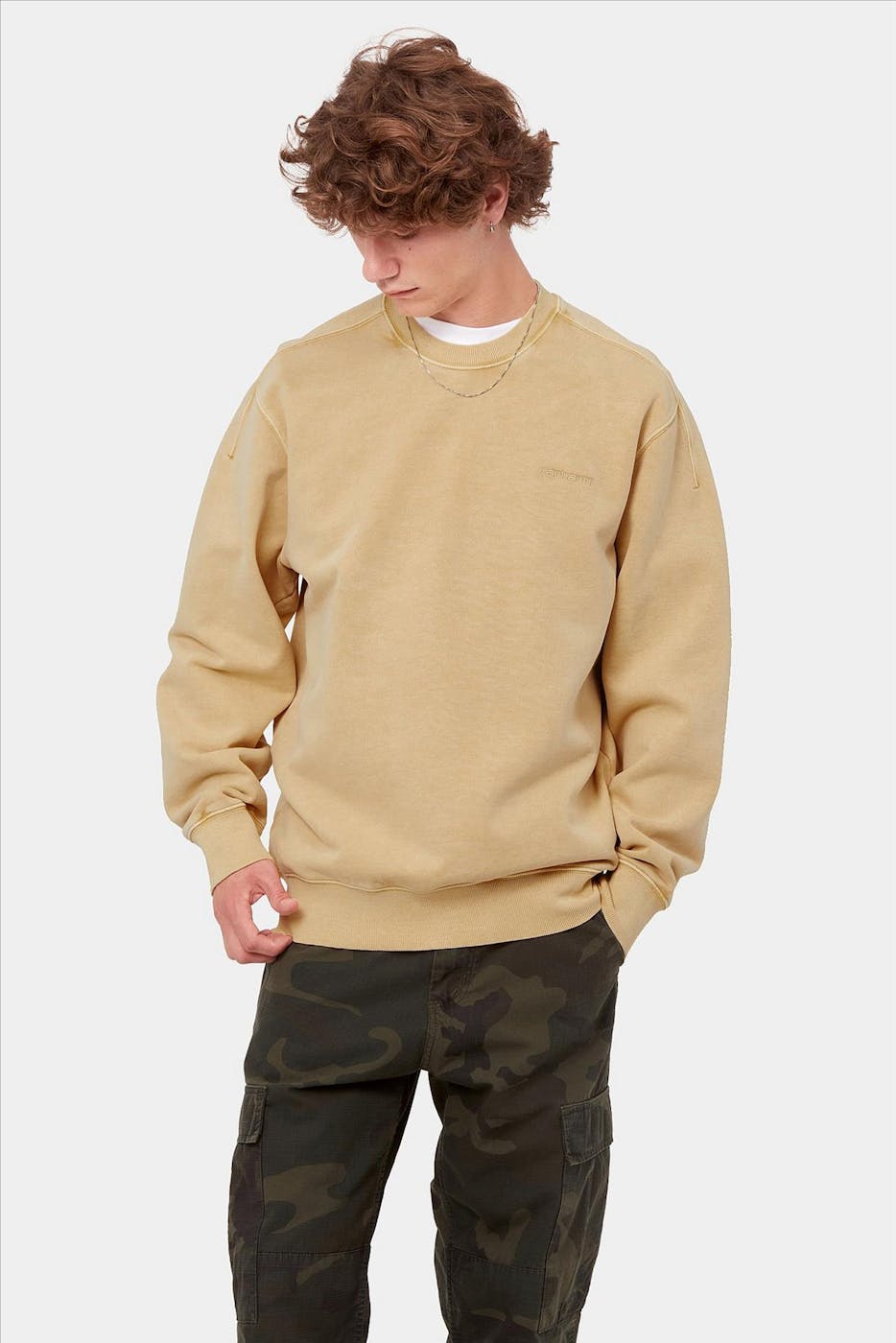 Carhartt WIP - Beige Ashfield sweater
