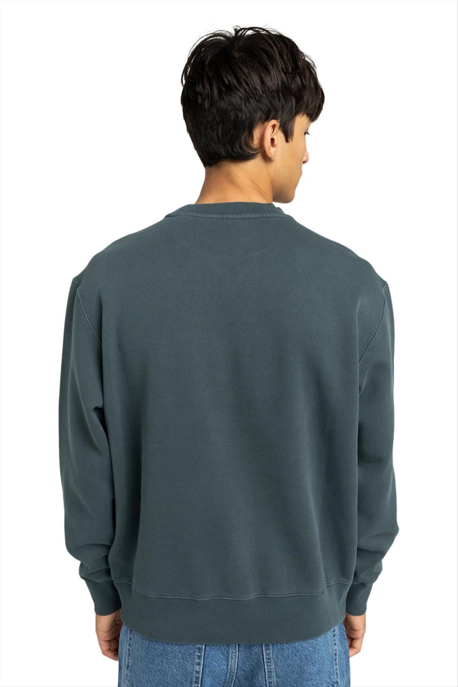 Element - Donkergroene Lowcase Pigment sweater