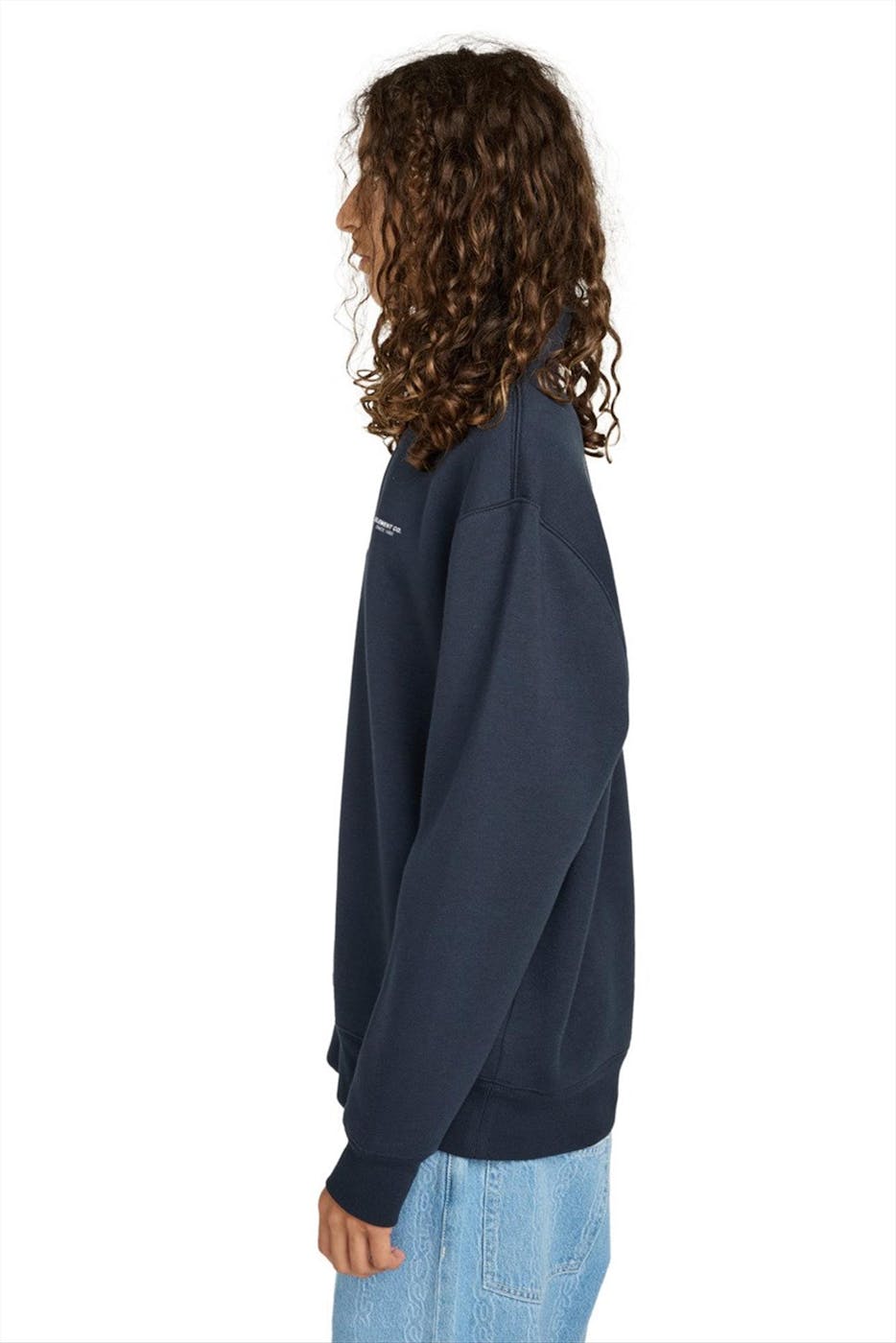 Element - Donkerblauwe Quarter Zip sweater