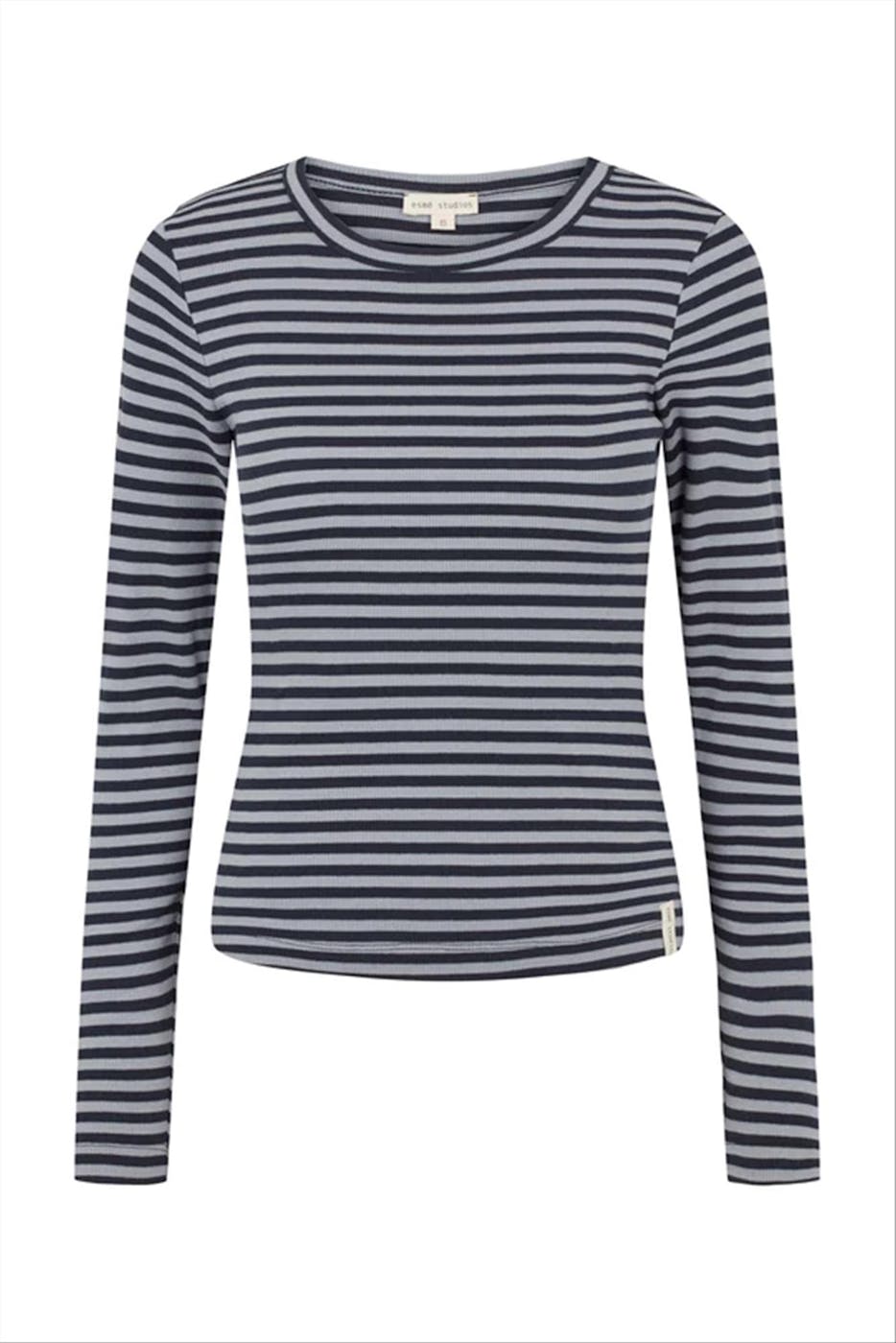 esmé studios - Blauwe Blossom Stripe T-shirt