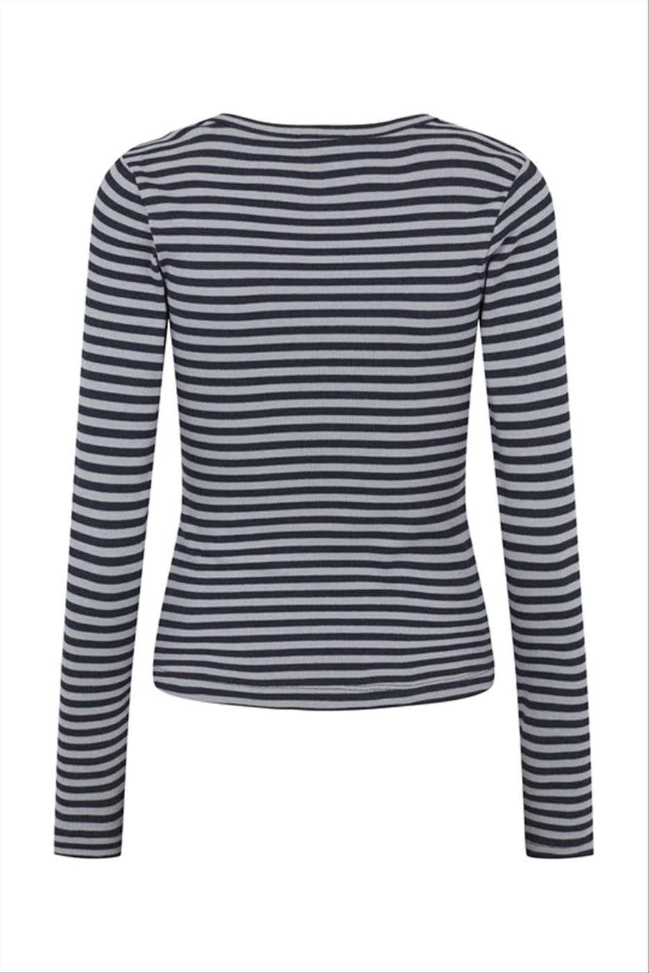 esmé studios - Blauwe Blossom Stripe T-shirt