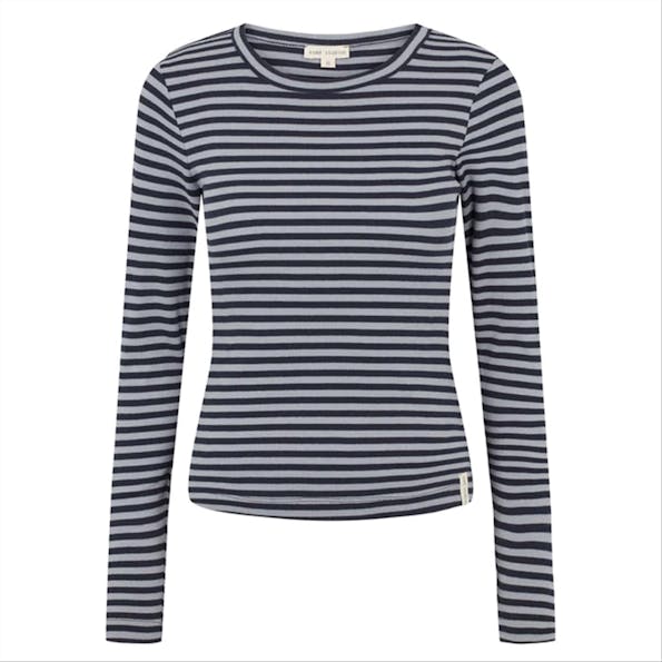 esmé studios - Blauwe Blossom Stripe T-shirt