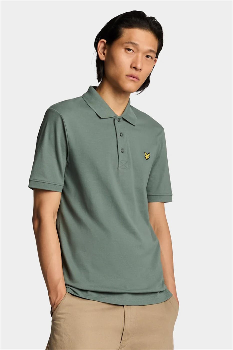 Lyle & Scott - Groene Plain polo