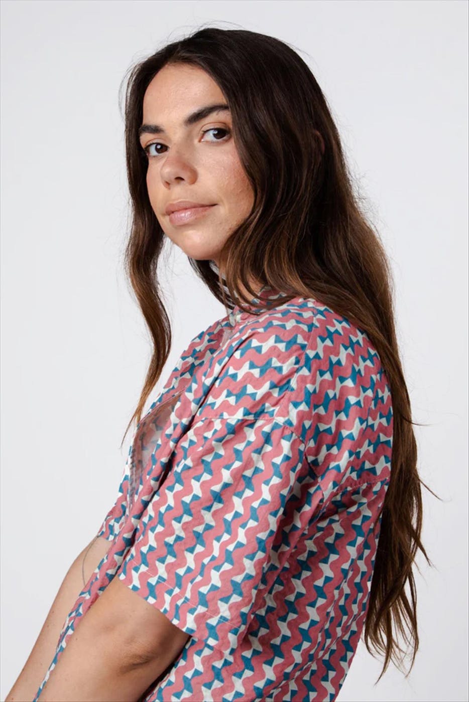 Brava - Multicolor Tiles blouse