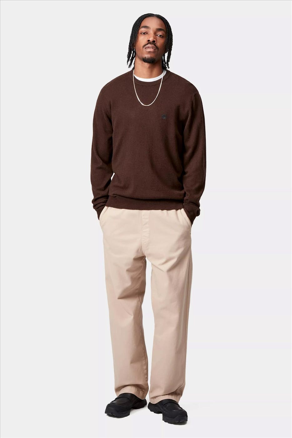 Carhartt WIP - Donkerbruine Madison trui