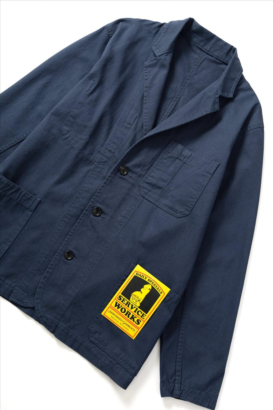 Service Works - Donkerblauwe Drill Server Suit jas