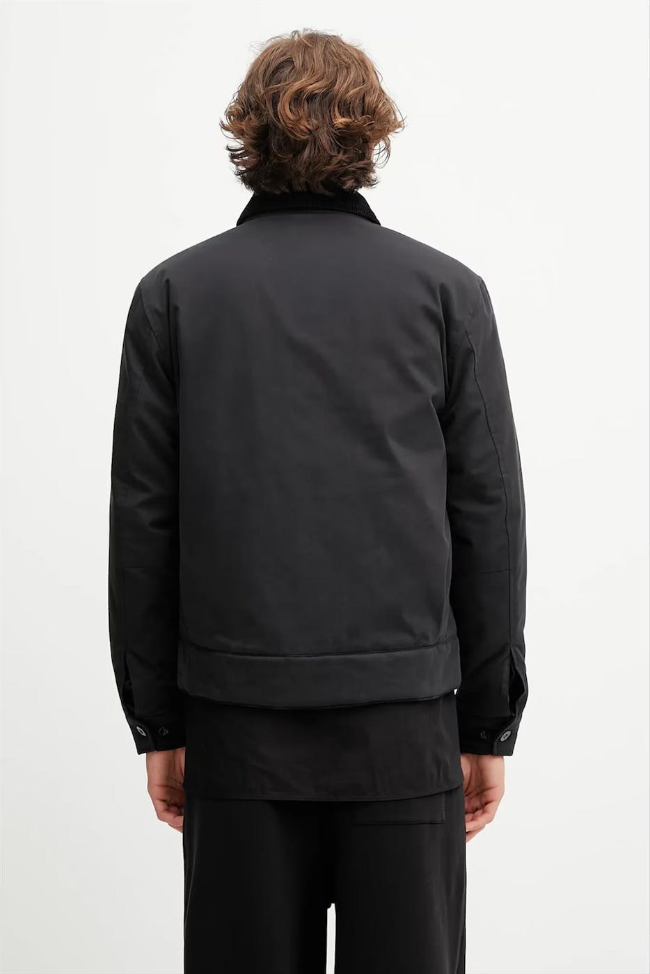 Fred Perry - Zwarte Cotton Caban jas