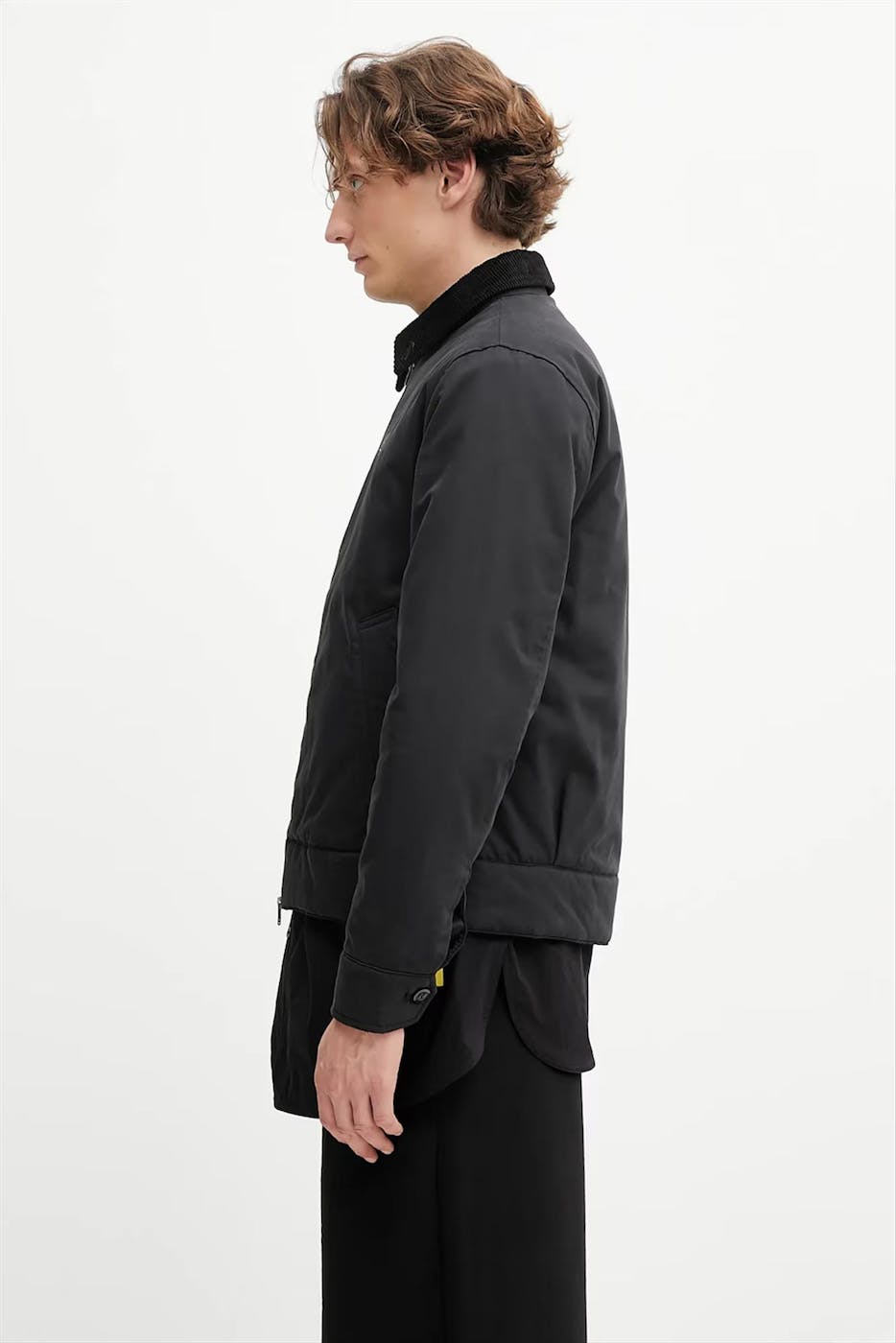 Fred Perry - Zwarte Cotton Caban jas