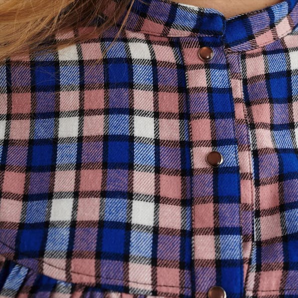 Nümph - Blauw-roze Nuellis blouse