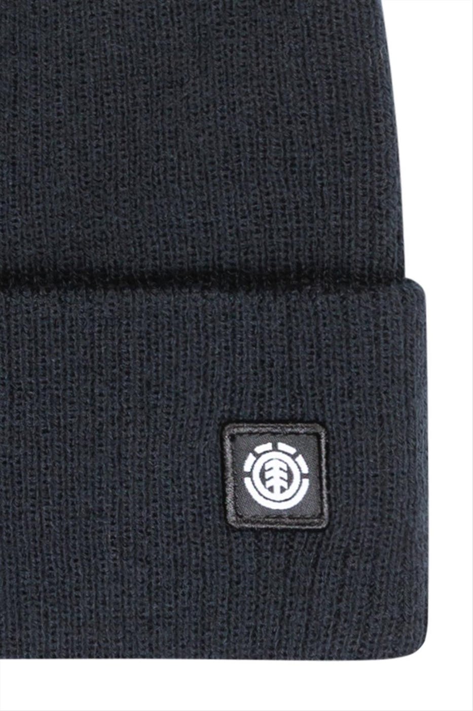 Element - Zwarte Mid Icon Rib muts