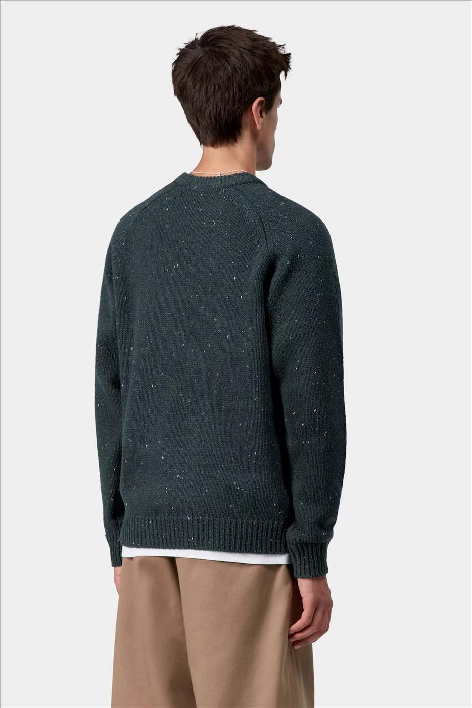 Carhartt WIP - Donkergroene Anglistic trui