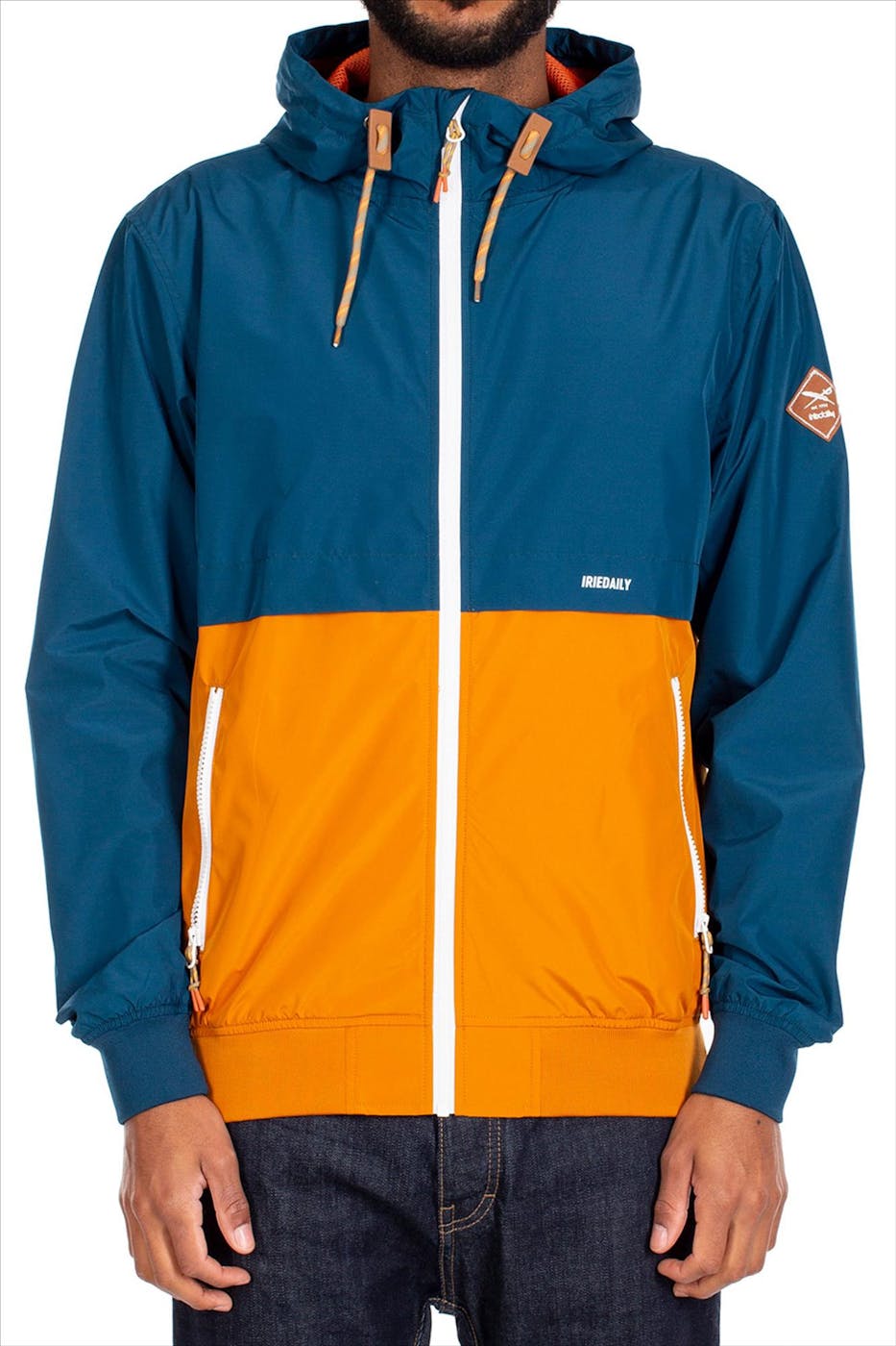 Iriedaily - Blauw-oranje Resulander jacket