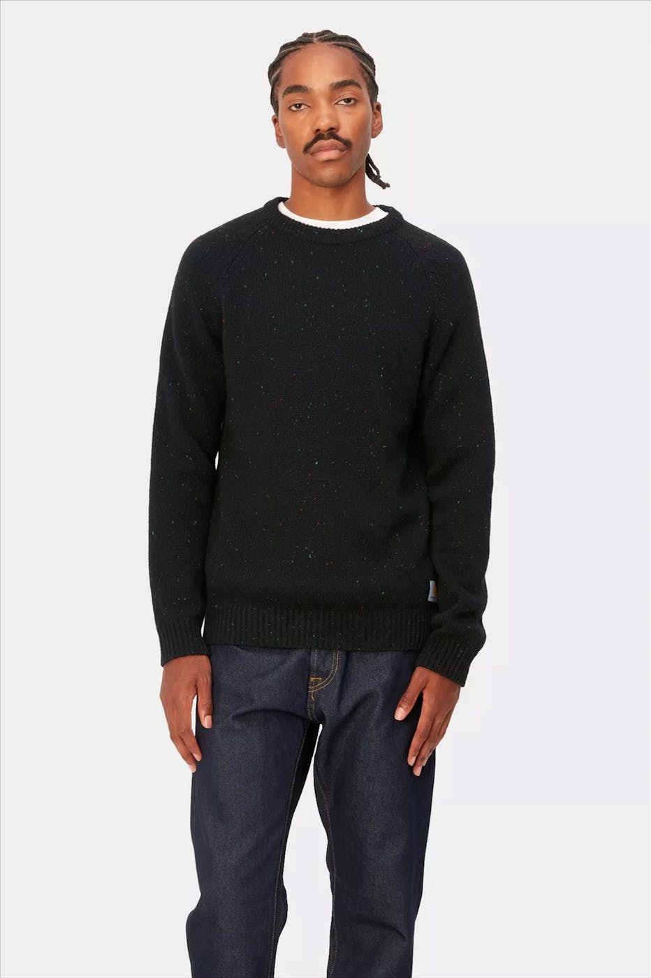 Carhartt WIP - Zwarte Anglistic trui