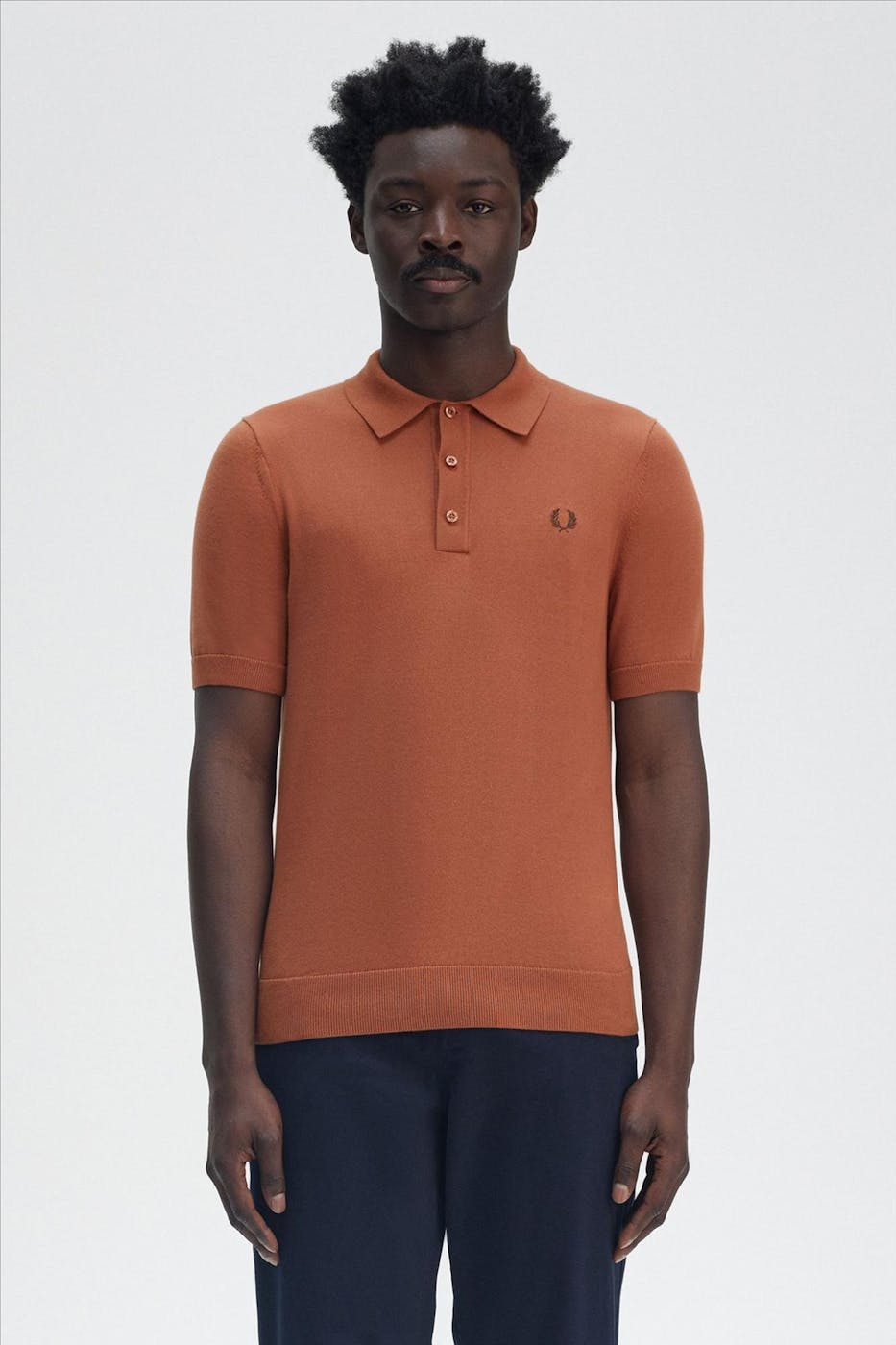 Fred Perry - Donkeroranje Knitted polo