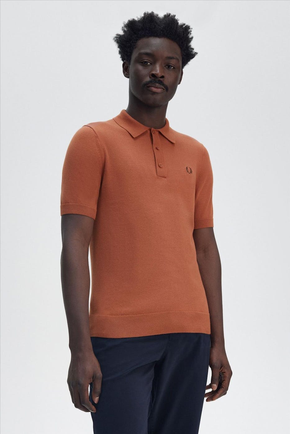 Fred Perry - Donkeroranje Knitted polo