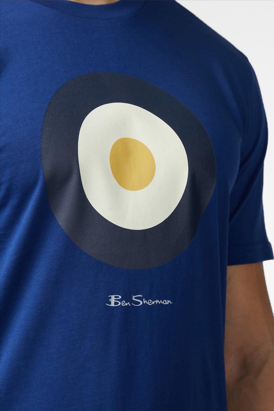 Ben Sherman - Donkerblauwe Signature Target T-shirt