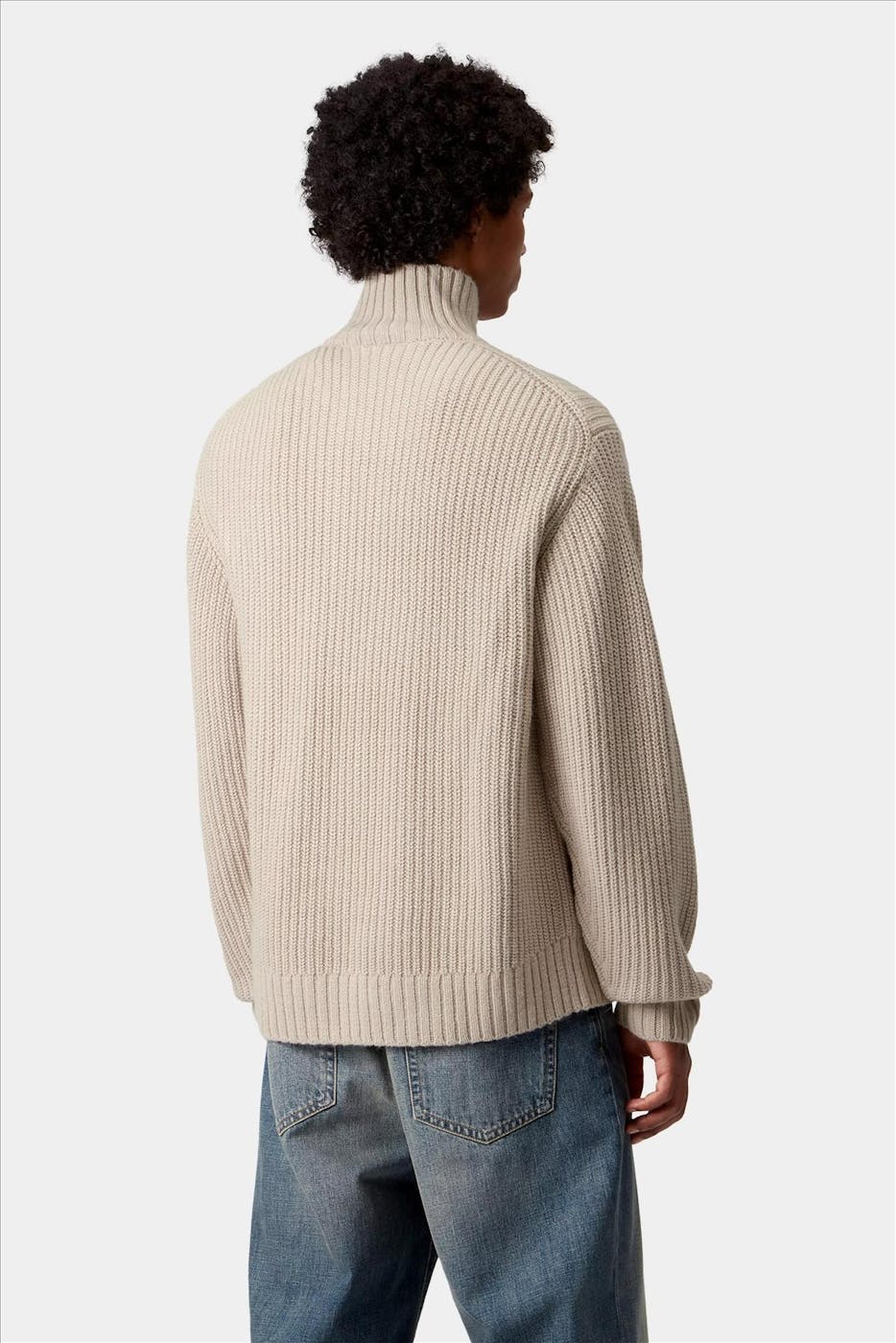 Carhartt WIP - Beige Detroit Half Zip trui