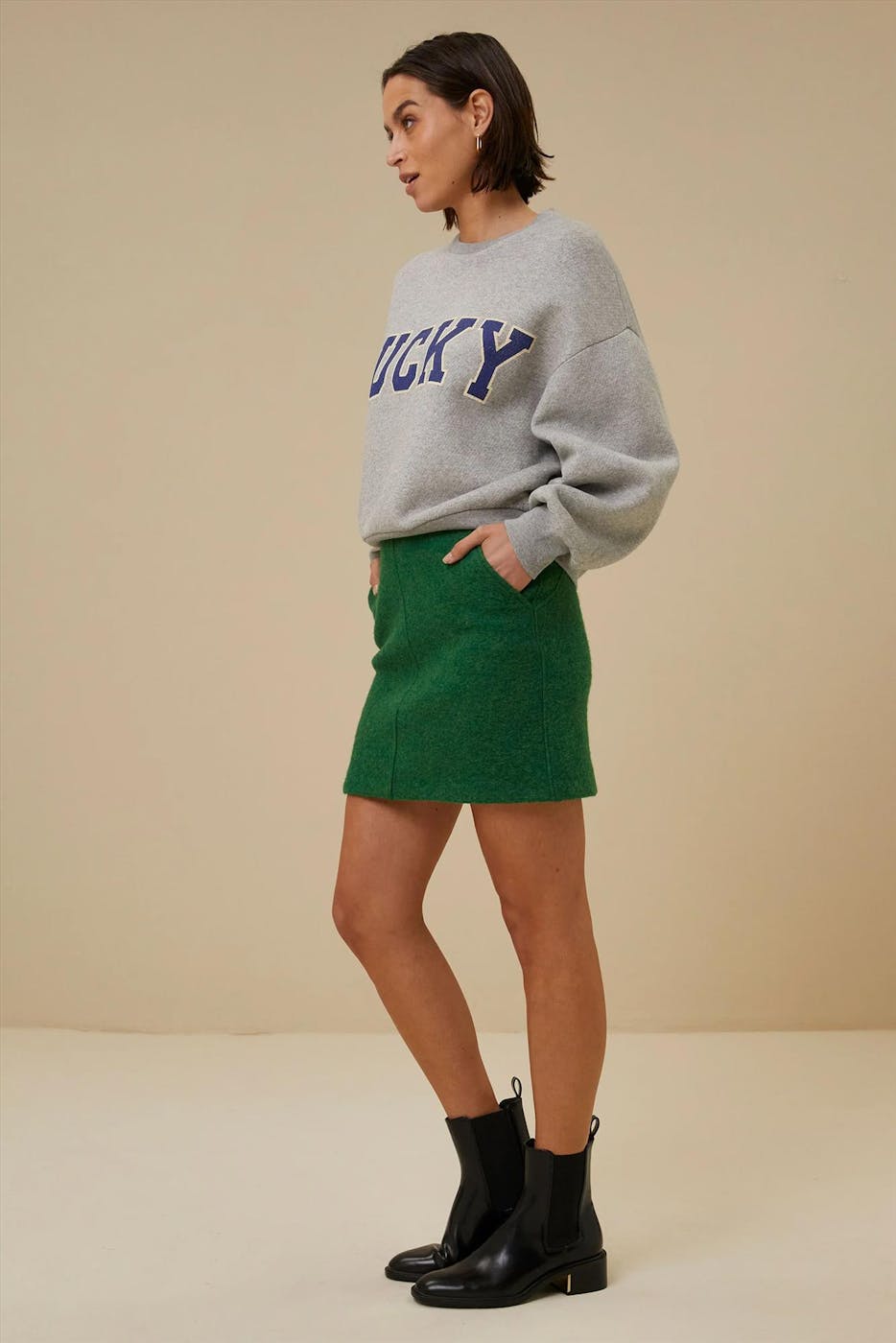 BY BAR - Groene Lot rok