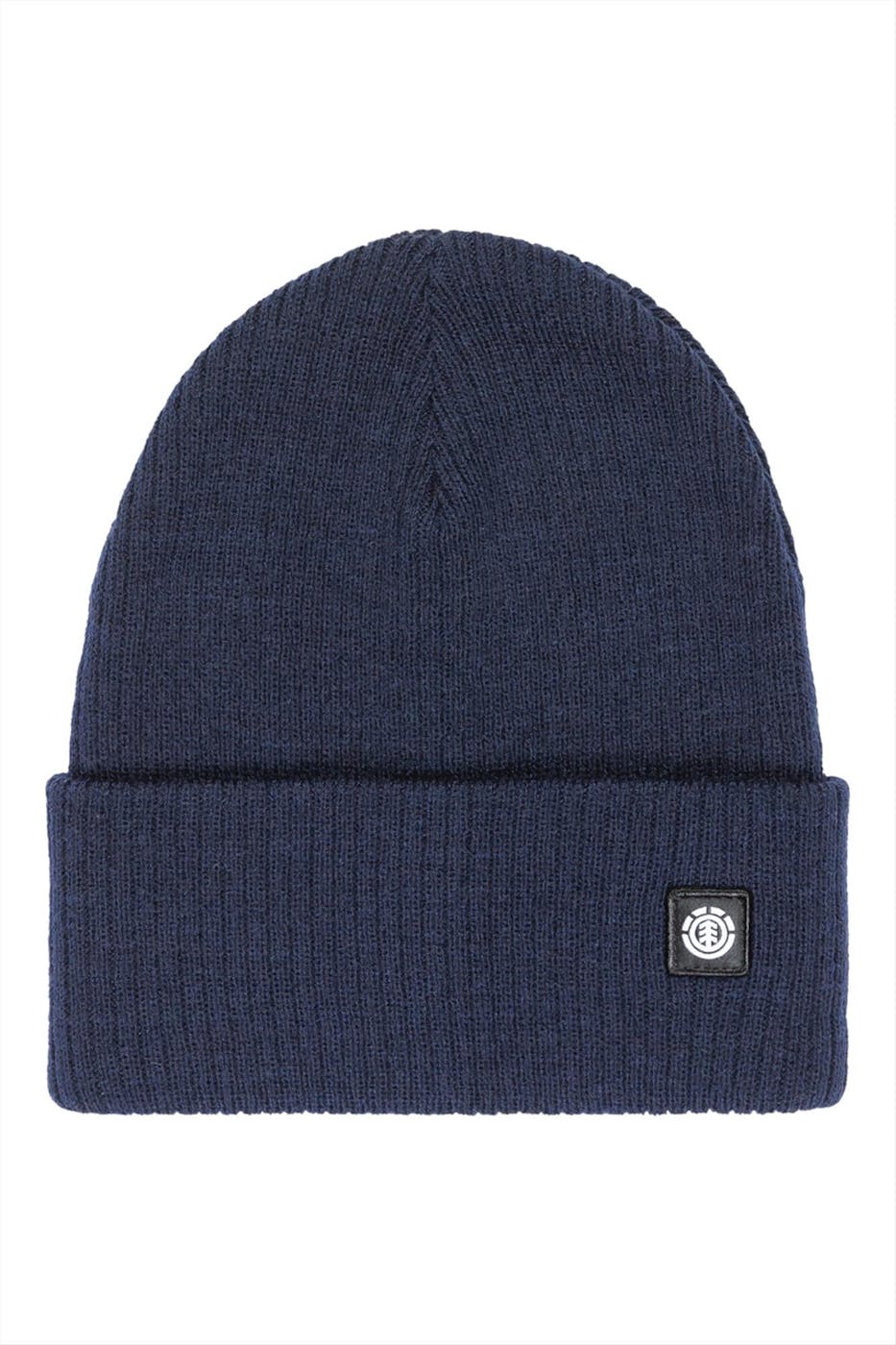 Element - Donkerblauwe Mid Icon Rib muts